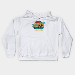 Chula Vista California Retro Vintage Sunset Kids Hoodie